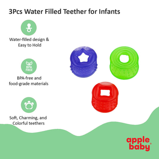 3PCS WATER FILLED TEETHER_AC219 (Pack of 2)