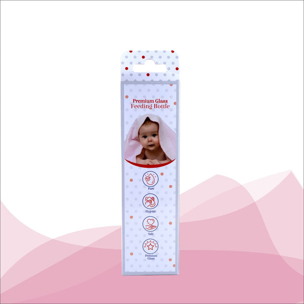01A92_APPLE BABY PREMIUM GLASS  FEEDING BOTTLE 8oz / 250 ML