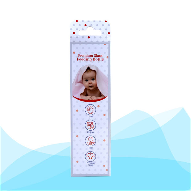 01A92_APPLE BABY PREMIUM GLASS  FEEDING BOTTLE 8oz / 250 ML