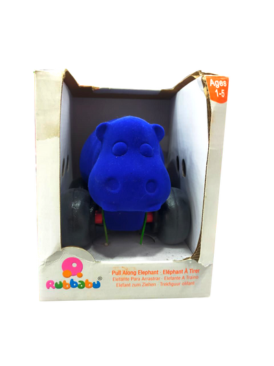 Rubbabu Pull Along   Toy - Blue