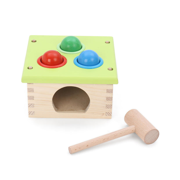 Hilifie 3-In-1 Funky Shapes Educational Hammering Bench Pack of 16- Multicolor