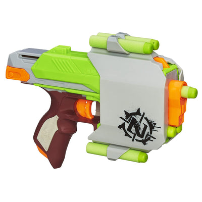 Nerf Zombie Strike Sidestrike Blaster, Holster with Belt Clip, and 6 Official Nerf Zombie Strike Elite Darts - for Kids, Teens, Adults