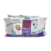 Himalaya Gentle Baby Wipes - 72 Pieces (Pack of 2) & Himalaya Gentle Baby Wipes, 72 Wipes