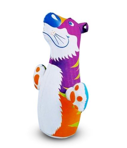 3d bop bag inflatable hit me / punching bag for kids - tiger- Multi color