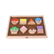 Hilife Match the Shape Board Puzzle - 16 Pieces