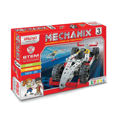 Zephyr Metal Mechanix - 3, Construction Toy,Building Blocks,Educational Toys,for 6+ yrs Boys and Girls, Multicolor