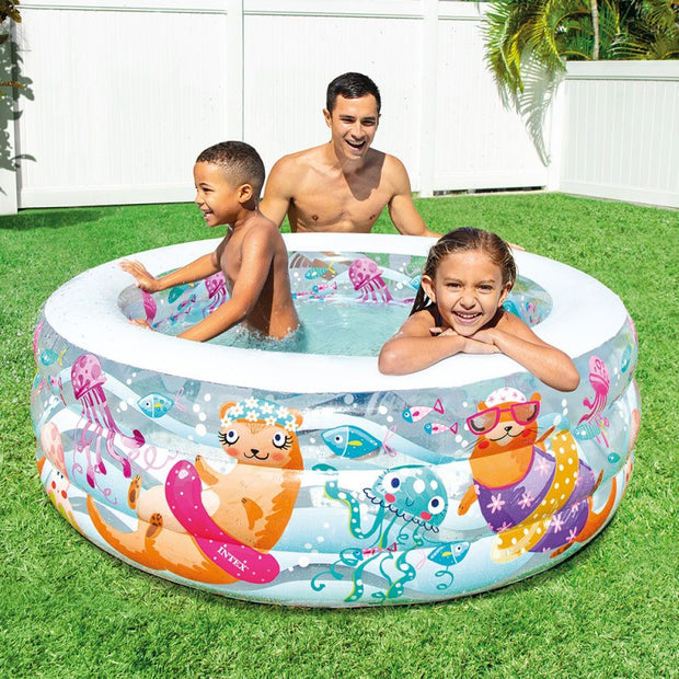Intex inflatable swimming pool aquarium 58480NP 152 x 56 cm transparent